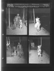 Snowball the dog and Clown (4 Negatives (October 3, 1958) [Sleeve 6, Folder b, Box 16]